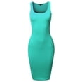 thumbnail image 1 of FashionOutfit Women's Sexy Ribbed Sleeveless Scoop Neck Dress, 1 of 1