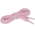 thumbnail image 2 of INSPIRE CHIC Unisex Double Layer Flat Hollow Shoelaces for Sneaker 140 cm/55" White-Red, 2 of 4