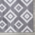 thumbnail image 3 of A2Z Trendy 7984 Contemporary Symetrical Diamond Extra Large Silver Grey Soft Area Rug Tapis Carpet Guest Room, 3 of 5