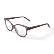 Bio Eyes Women's BE223 Geranium Round Prescription Eyeglasses with Case, Pink Crystal