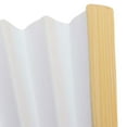 thumbnail image 2 of Yucurem Blank White Diy Paper Bamboo Folding Fan For Hand Practice Calligraphy Drawing Home Decorations, 2 of 5