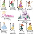 thumbnail image 4 of Princess Wall Decals for Girls Bedroom Crown Castle Wall Art Stickers Kids Baby Nursery Home Decor, 4 of 4