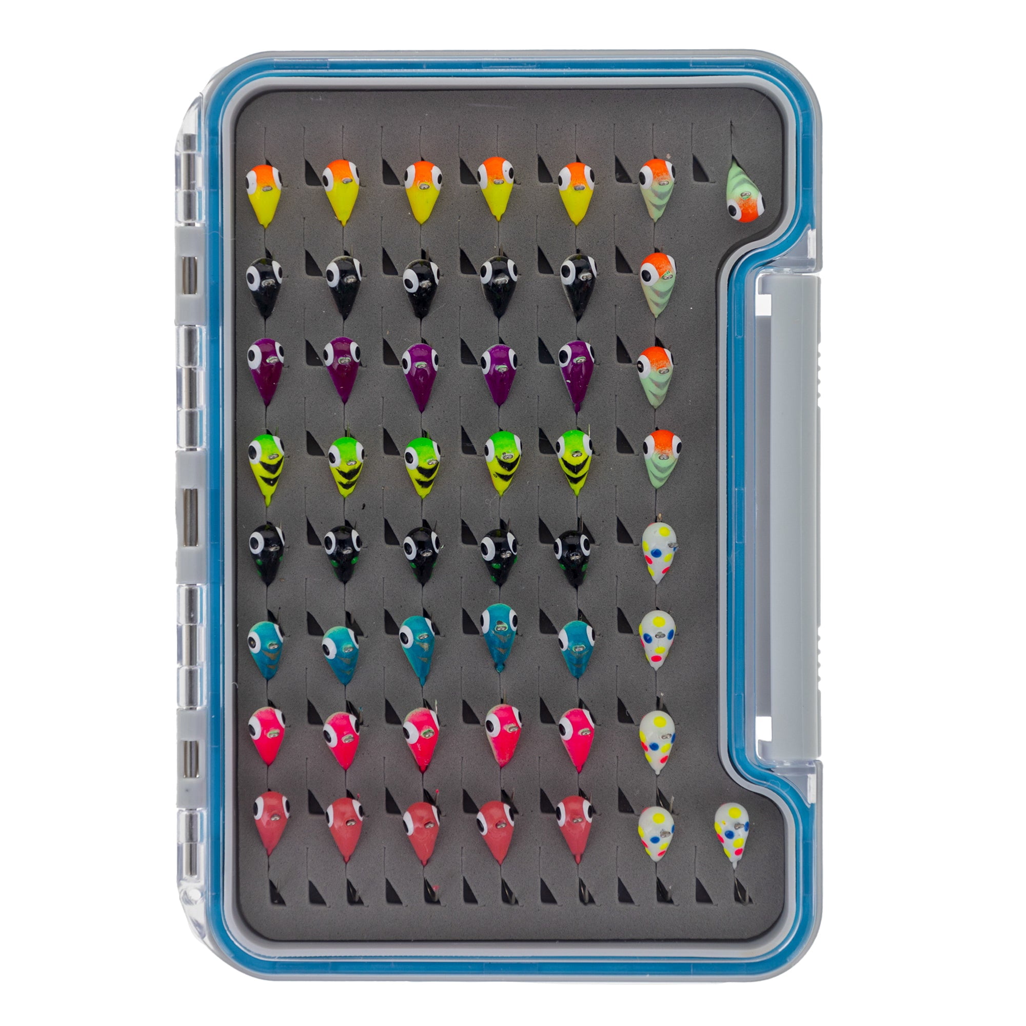 Reaction Tackle Tungsten Ice Jigs - 4mm - Variety Pack, 50 pieces and case