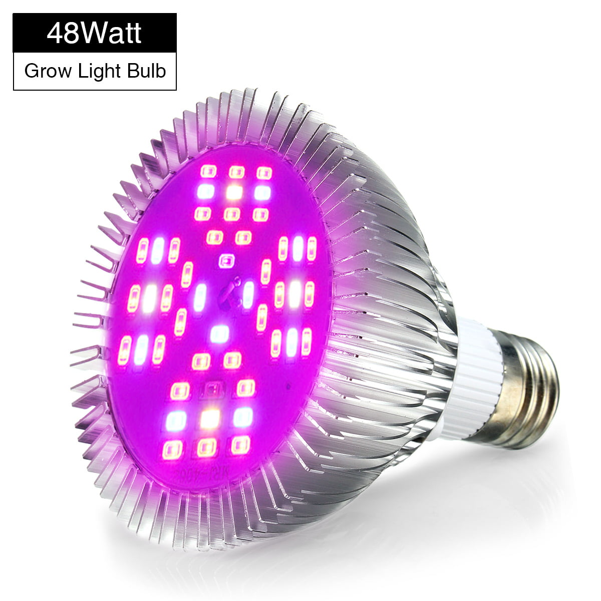 E26/27 LED Plant Grow Light Bulb Hydro Flower Greenhouse Full Spectrum Lamp USA 