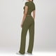 thumbnail image 5 of Conjunto de 2 piezas para mujer: top corto de manga corta y pantalones rectos, estilo deportivo informal, tallas reales para primavera/verano, 5 of 6