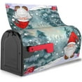 thumbnail image 3 of Christmas Snowfall Gnome Magnetic Mailbox Covers, Mail Wraps Garden Yard Home Decor for Outdoor Standard Size 21" Lx 18" W…, 3 of 6