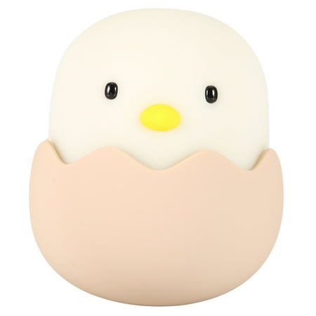 

2024 Cute Chick Shape USB Silicone LED Rechargeable Night Lamp Mini Reading Light (Cold White)