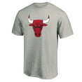 thumbnail image 2 of Men's Heathered Gray Chicago Bulls Primary Mascot Logo T-Shirt, 2 of 3
