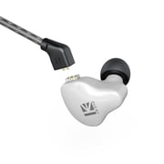 KBEAR KS1 Earphones Heave bass in Ear Monitor Wired Earbuds Crystal Sound Stereo Headphones High Resolution Noise Canceling Dual magnetic Dynamic Detachable Cable Auriculares white no mic