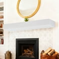thumbnail image 3 of S-HOME Solid Wood 60 Inch Paulownia Fireplace Mantel Wall-Mounted Floating Shelf For Stylish Home Decor And Organization, 3 of 9