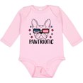 thumbnail image 3 of Inktastic Pawtriotic with French Bulldog  in American Flag Sunglasses Boys or Girls Long Sleeve Baby Bodysuit, 3 of 5