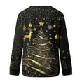 thumbnail image 5 of Fall Saving Talove Long Sleeve Shirts for Women Graphic Printed Sweatshirt Fall Fashion Must Haves Fall Tops Crewneck Casual Womens Tops Plus Size 3/4 Sleeve Christmas Shirts, 5 of 5