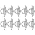 thumbnail image 3 of Crochet de Roulement en Acier Inoxydable 304 de Plaque d'Oeil en Forme de Diamant de 10Pcs M5 pour Bateau, 3 of 8