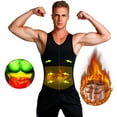 thumbnail image 4 of Lalamelon Mens Sauna Workout Vest Tummy Control Neoprene Waist Trainer Body Shaper Compression Girdle, 4 of 6