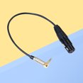 thumbnail image 3 of 0.3 Meter 90 Degree Elbow 3.5MM To XLR Sound Mobile Phone Microphone Connect Cable Adapter(Black), 3 of 9