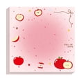 thumbnail image 2 of Sticky Notes 3.15×3.15 Inch Pink Apple Design Self Adhesive Memo Pads - Cute Decorative Note Pads for Home Office Organization, Refrigerator Messages, Planner Stickers & Daily Reminder Notes, 2 of 8