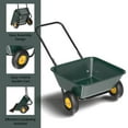 thumbnail image 4 of Zimtown Poly Dump Cart 2-Wheel Garden Wagon, 300lb Capacity Utility Cart with U-Shaped Handle for Yard Landscaping, Green, 4 of 10