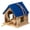 Blue, variant on Bird Houses for Outside Bluebird Houses for Outdoors Hanging Wooden Birdhouse Hand-Painted Bird Nest Garden Patio Decor for Wren Swallow Sparrow Throstle Finch (Blue)