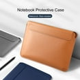 thumbnail image 2 of Chicmine 16 Inches Laptop Sleeve Slim Magnetic Closure Solid Color Multi-functional Universal Mousepad Faux Leather Waterproof Notebook Protective Case for MacBook Air/Pro, 2 of 10