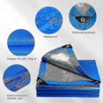 thumbnail image 3 of Tarpaulin 2M X 6M Thicken Tarpaulin Waterproof ALmi Heavy Duty 110Gsm with ALmi Reinforced, 3 of 5