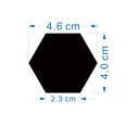 thumbnail image 5 of Adhesivos Pared Tridimensionales Espejo Acrílico Sala Estar Entrada Pasillo Escaleras Forma Hexagonal Decorativa Personalizada (24 Piezas Tamaño Pequeño Plateado Mm), 5 of 5