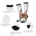 thumbnail image 3 of Yiaed Patriotic Butterfly Floral Print Great elasticity Adult Stockings Sports socks for Men and Women, 3 of 6