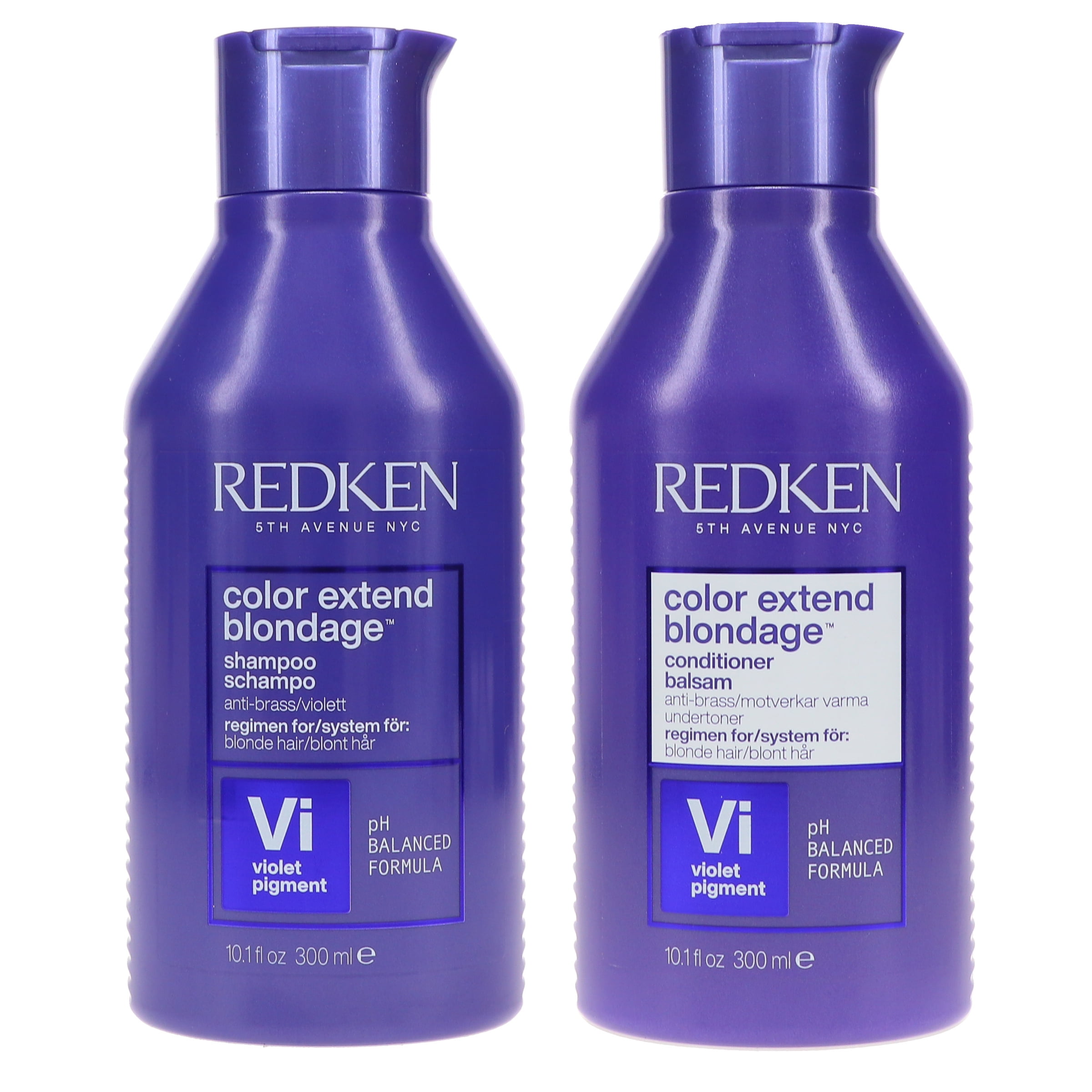 emulsion sjældenhed broderi Redken Color Extend Blondage Color Depositing Purple Shampoo & Conditioner  10.1 oz Combo Pack - Walmart.com