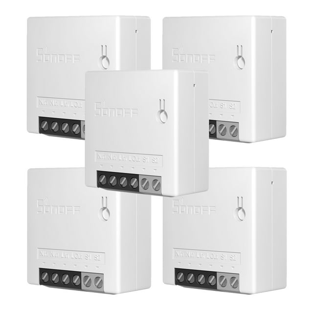 Amdohai SONOFF MINI R2 DIY Two Way Smart Switch Small Body Remote Control WiFi Switch Support An External Switch Work With Google Home/Nest IFTTT & Alexa