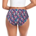 thumbnail image 3 of Womens Underwear flower Skull leaf colorful Cuteness No Show Seamless Underwear for Women, Soft Stretch Women's Panties, Hipster Ladies Panties Bikini Underwear Briefs, 3 of 6