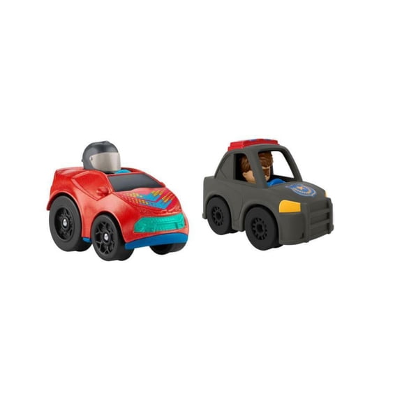 Bundle of 2 |Fisher-Price Little People Wheelies Race Car - (GMJ20 & GTV12)