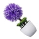 thumbnail image 5 of Planta artificial en maceta, simulación de bolas, vegetación, decoración, oficina en casa, centro de mesa, planta falsa, púrpura Inevent HA7629-01B, 5 of 6