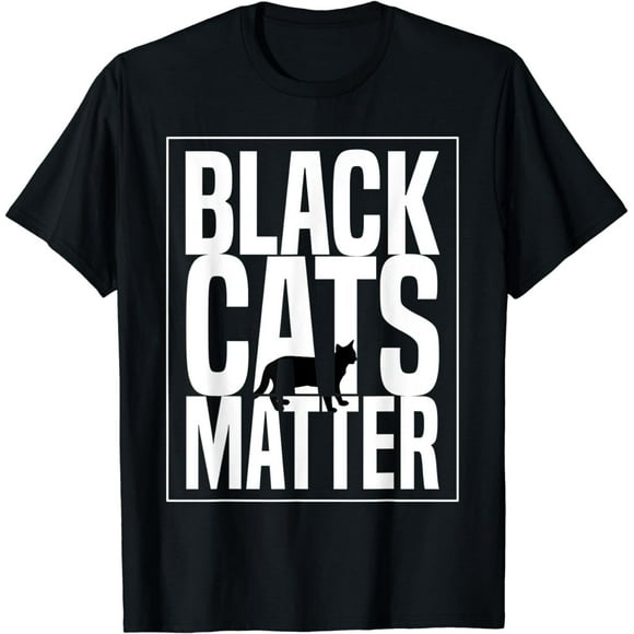 T-Shirt Premium Idée Cadeau Design Chats Noirs Halloween Drôle S-3TG