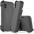 thumbnail image 7 of for Samsung Galaxy A51 5G (NOT FIT A51 4G) Phone Case Dual Layer Full-Body Rugged Clear Back Case Drop Resistant Shockproof Case with Built In Screen Protector Black, 7 of 7