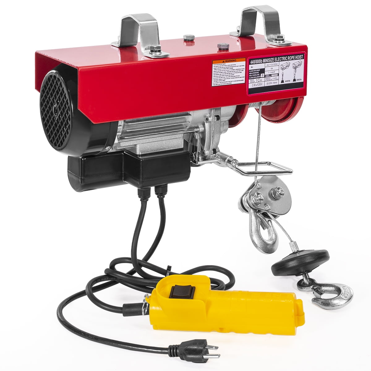 980W Electric Wire Rope Cable Hoist Lift Pulley 450 lb 900lb 980W Electric Wire Rope Cable Hoist Lift Pulley 450 lb 900lb