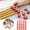 Red, variant on Plastic Number Pencil Markers, 1-30 Digital Pencil Identifier Tags, Colorful Pencil Labels for Classroom Student Desk Organization Kindergarten Teacher Supplies 1.5CM