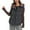 Black, variant on Fnooota Womens Fleece Vests with Zipper, Warm Lightweight Lapel Sleeveless Winter Outerwear Blue Size XL