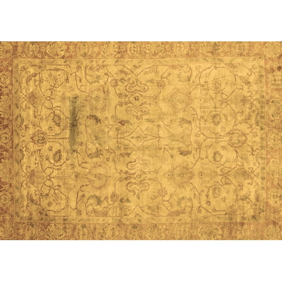 Ahgly Company Indoor Rectangle Oriental Brown Traditional Area Rugs, 5' x 7'