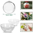 thumbnail image 6 of Mosey 20Pcs Fillable Christmas Balls Hanging Pendants Transparent Shatterproof DIY Fillable Xmas Balls Party Ornaments, 6 of 7