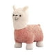 thumbnail image 2 of Reposapiés otomano con diseño de animales de dibujos animados, banco multifuncional, peluche Rosa, 2 of 9
