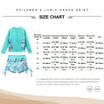 thumbnail image 7 of Yruioon Girls 2Pcs Swimsuit Long Sleeve Swim Shirts with Side Drawstring Shorts Set Rash Guard Set Light Green 10, 7 of 7