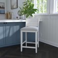 thumbnail image 7 of Hillsdale Furniture Fowler Wood Counter Height Stool, Sea White, 7 of 7