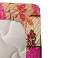 thumbnail image 3 of Ambesonne Vintage Fitted & Top Sheet Set with Sham, Roses on Wood Backdrop, Pink Orange, 3 of 4
