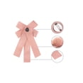 thumbnail image 4 of INSPIRE CHIC Women's Pretied Pin Closure Pom Poms Solid Color Bow Tie Pink, 4 of 6
