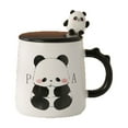 2PCS yennhH Christmas Clearance Glass&Bottle,Novelty Panda Coffee Mug