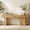 Natural, variant on Finmind 47" Solid Wood Bench, Farmhouse Entryway Bench with Thickened Seat & Artistic Legs, Rustic Brown