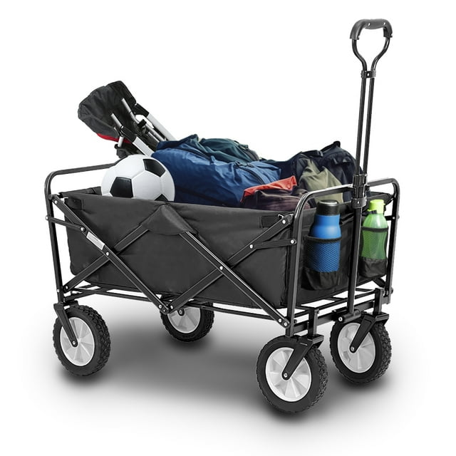 Carrito Plegable para Exterior Hikeo tipo Vagon Multiusos hasta 70Kg Hikeo Multiuso Acero Inoxidable y Tela para Transportar hasta 70 Kg