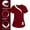 Wine, variant on Tqyyweavej Women's Scrub Tops Cinched Color Block Short Sleeve Nursing Scrubs V Neck Nursing Shirts with Pockets Size S to 2XL