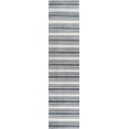 thumbnail image 2 of JONATHAN Y WASHABLE 2 x 8 Runner Rug, Fawning Two-Tone Striped - Cream/Dark Gray, WSH304A-28, 2 of 9