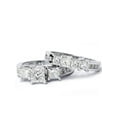 thumbnail image 2 of 3 1/2ct Princess Cut Diamond Engagement Ring Wedding Set 14K White Gold, 2 of 4