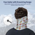 thumbnail image 4 of Neck Gaiter Face Cover Scarf, Conch Shell No.J97 Soft Face Sun Mask Cover Scarf Headband Cooling Sweat Absorbing Bandanas Hiking Cycling Running, 4 of 7